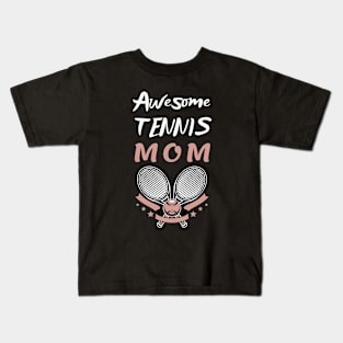 US Open Tennis Mom Racket and Ball Kids T-Shirt